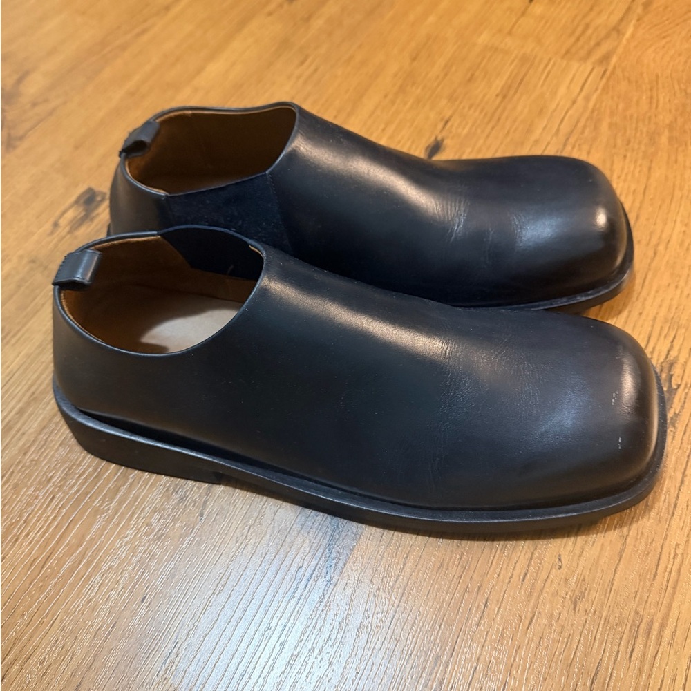 Marsell Black Leather Loafers
